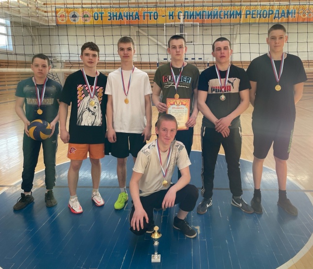 Соревнования по волейболу.